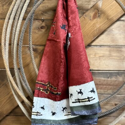 Burgandy Fences Wild Rag