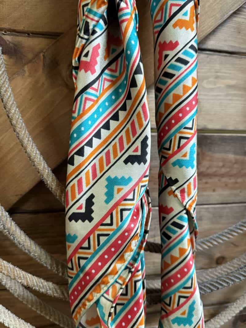 Multi Colored Aztec Wild Rag - Saddle Rags