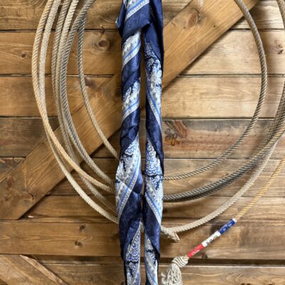 Blue/Silver Paisley Wild Rag