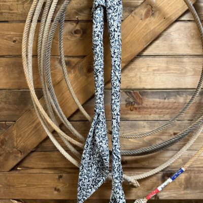 Navy/White Calico Wild Rag