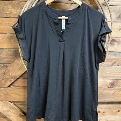 Womens Dear Scarlett S/S Blouse Black