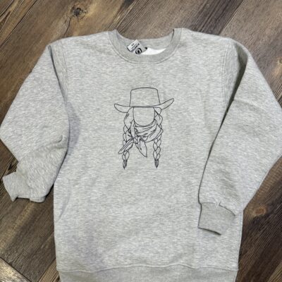 Womens Outback Jordan Crew Sweatshirt Grey/Blk
