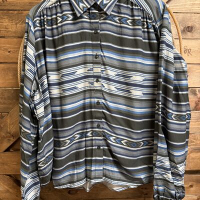 Womens Stetson L/S Blouse Olive Serape