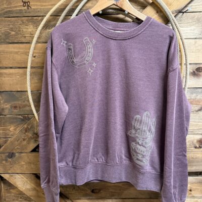 Womens Ariat Valley Sweatshirt Royale Purple