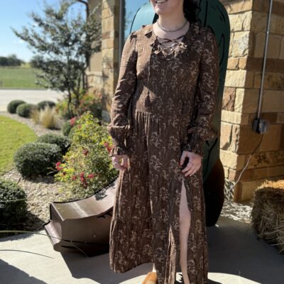 Womens Rock&Roll Tiered Maxi Dress