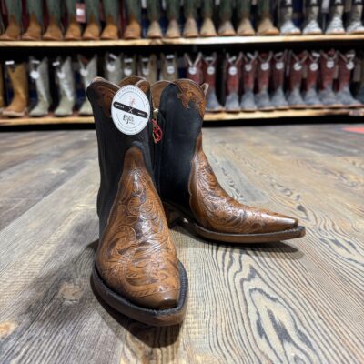 Black Jack Women's Hand-Tooled Shorty Boot