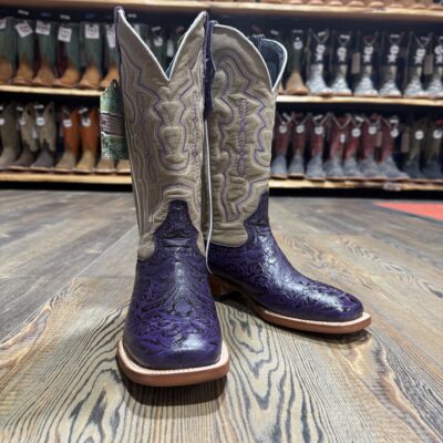 Tanner Mark Women's Purple Embossed Boot