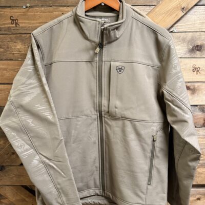 Mens Ariat Vernon Softshell Jacket Khaki Southwest