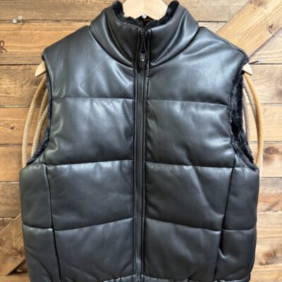 Womens Ariat Reversible Vest Black/Black