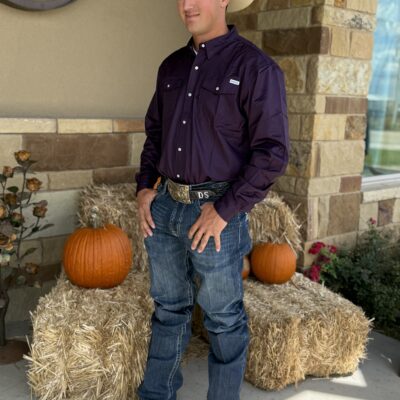 Saddle Rags L/S Performance Berry Purple