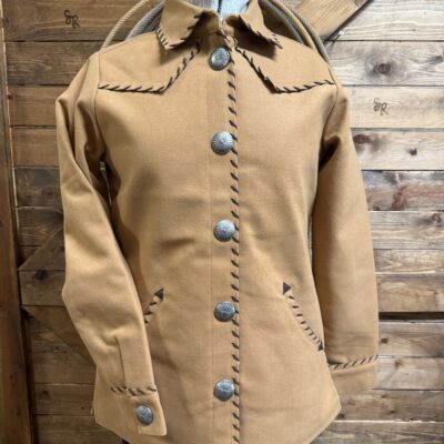 Womens Cruel Denim Whipstitch Jacket Brown