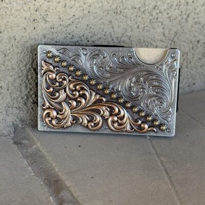 3D Mens Smart Wallet Multi-Metal Finish