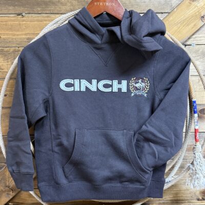 Boys Cinch Logo Hoodie Brown