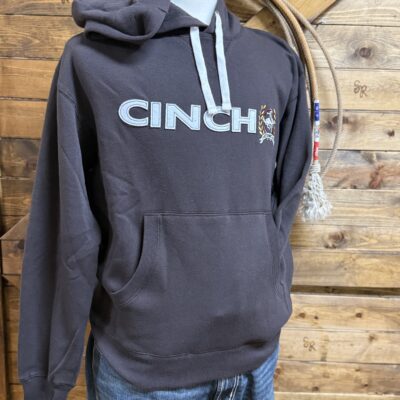 Mens Cinch Logo Hoodie Brown