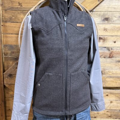 Mens Cinch Wool Vest Brown