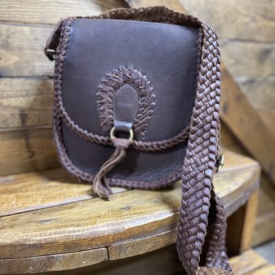 American Darling Braided Leather Shoulder Bag