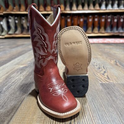 Old West Kid's Red Boot
