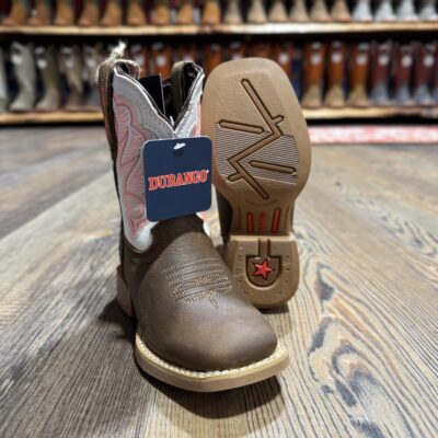 Durango Kid's Lil Rebel Pro - Western Trail Brown/White