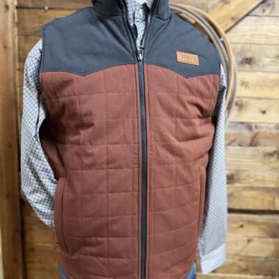 Mens Cinch Quilted Reversible Aztec Vest