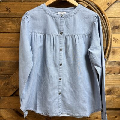 Womens Tasha Polizzi Afton Tencel Denim Blouse