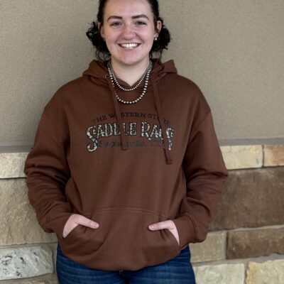 Saddle Rags Hoodie - Duck Brown/Camo Logo