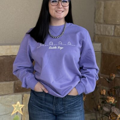 Saddle Rags Sweatshirt - Amethyst/Boot Toes