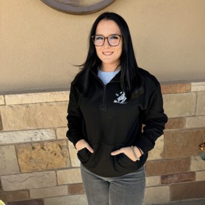 Saddle Rags 1/4 Zip - Black Western Scene