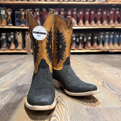 Black Jack Men's Black Suede Elephant Boot