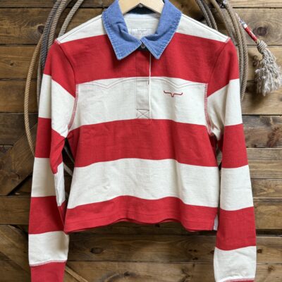 Womens Kimes Ranch L/S Jamila  Red/Cream/Denim