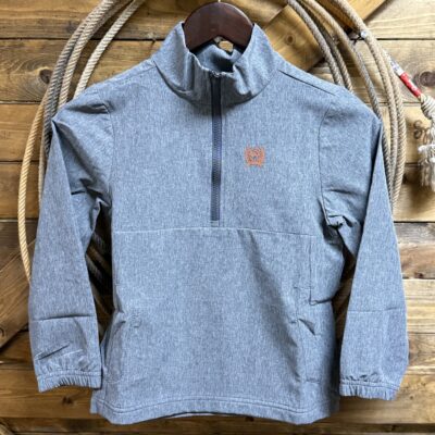 Boys Cinch 1/4 Zip Windbreaker Grey