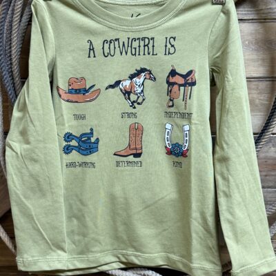 Girls Toddler Cruel Girls L/S Tee A Cowgirl Is