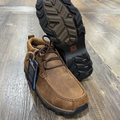Mens Twisted X Waterproof Hiker Shoe-Distressed Saddle