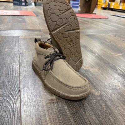 Mens Ariat Clean Country Suede Lace Up Shoe - Cinnamon Brown