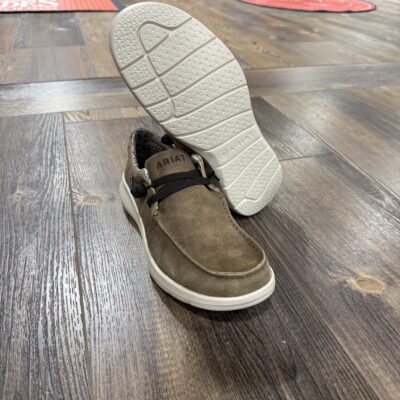 Mens Ariat Hilo Stretch Casual Shoe - Brown Bomber