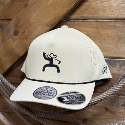 Hooey Ace Trucker Golfing Cowboy Cap-Tan/Black