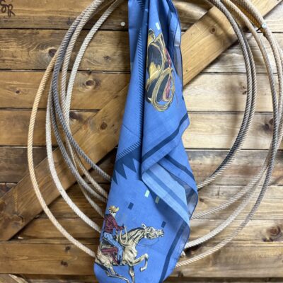 Tasha Polizzi Banjo Scarf-Indigo Riding Print