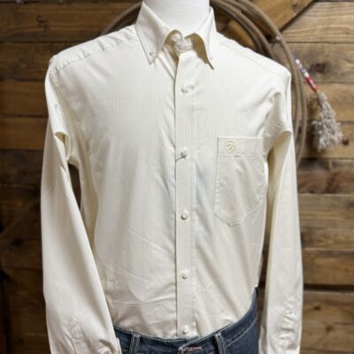 Mens Ariat Pro Series L/S Button Down-Summer Melon Stripe