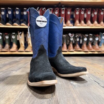 Black Jack Men's Black Ranch Hand Rough-Out Boot