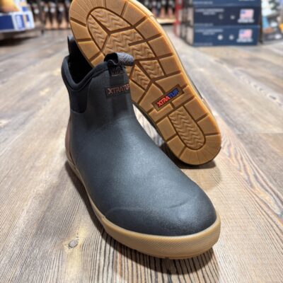 XTRATUF Men's Camp Fleece Lined Ankle Deck Boot - Black