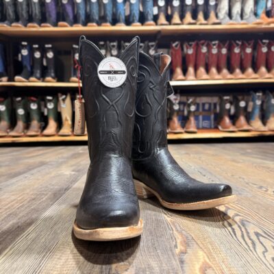 Black Jack Men's Black Pull Up Goat Boot