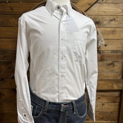 Mens Cinch Modern Fit L/S Button Down-White