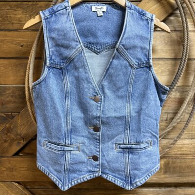 Womens Wrangler Retro Denim Vest