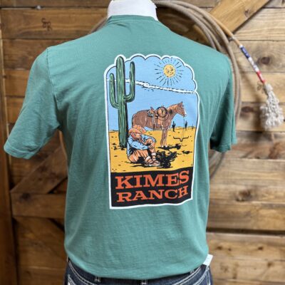 Kimes Lucky B Bucking Tee-Green