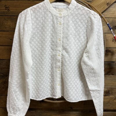 Womens Kimes Ranch Daisychain L/S Blouse-White