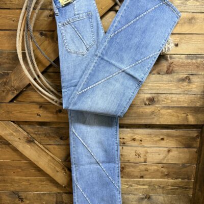 Womens Rock&Roll Relaxed Fit Wide Leg Jean