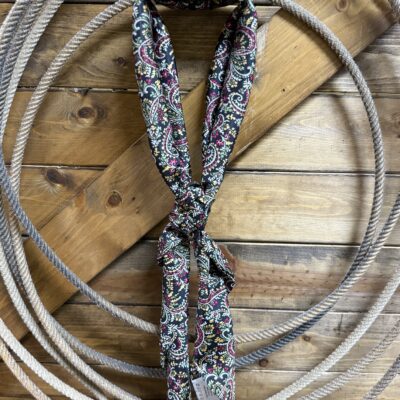 Black/Maroon Calico Wild Rag