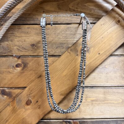 Geneva Apachito Navajo Pearl 3 Strand Necklace