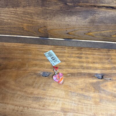 Pink Mohave Turquoise Heart Charm