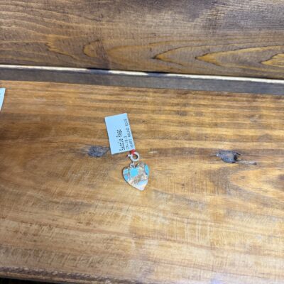 Blue Mohave Turquoise Heart Charm