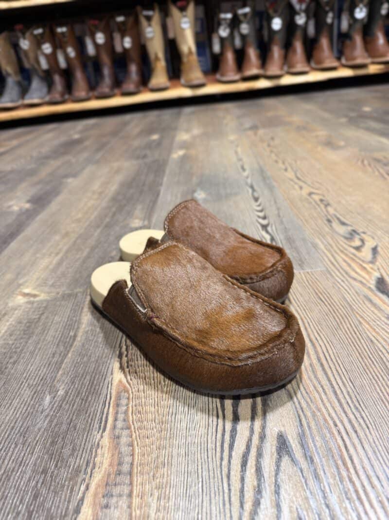 U*I様 attachment suede leather single rid Twisted X Women's Cowhide Mule - Saddle Rags
